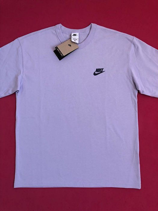 Camiseta Nike Sporstwear M90 Manga Longa Lilás Masculina