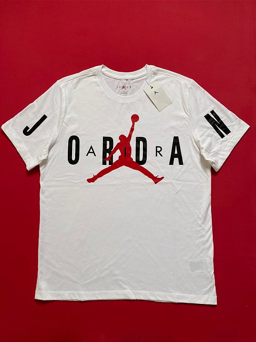 Camiseta Air Jordan Big Logo Branca Masculina