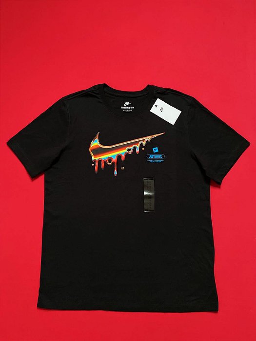 Camiseta Nike Swoosh Just do It Preta Masculina