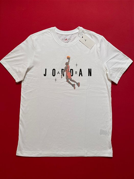 Camiseta Air Jordan Pixel Branca Masculina