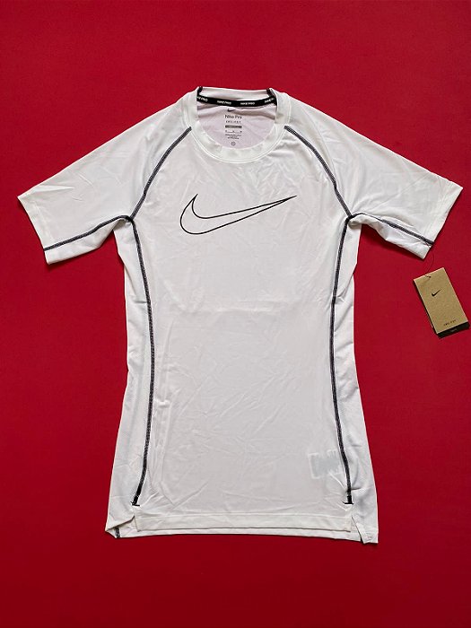Camiseta Nike Dri Fit Pro Branca Masculina