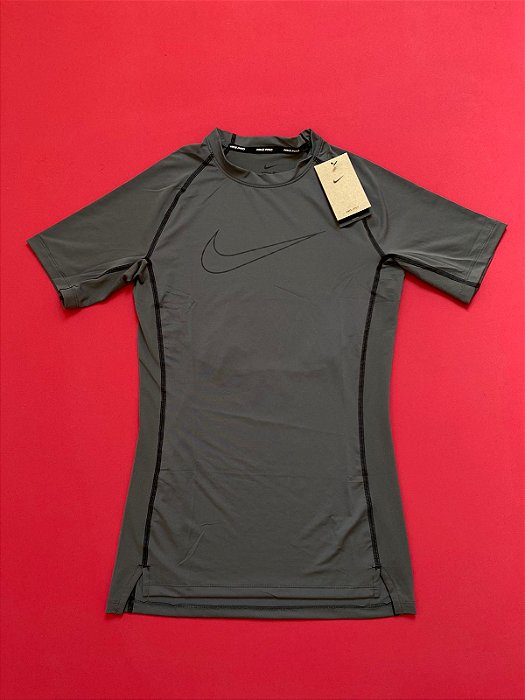 Camiseta Nike Dri Fit Pro Cinza Masculina