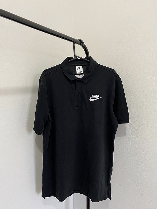 Polo Nike Sportswear Preta Masculina