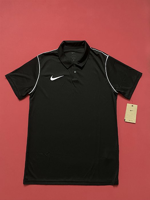 Polo Nike Park Dri Fit Preta Masculina