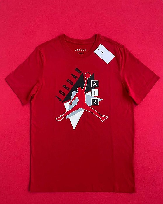 Camiseta Air Jordan Vermelha Masculina
