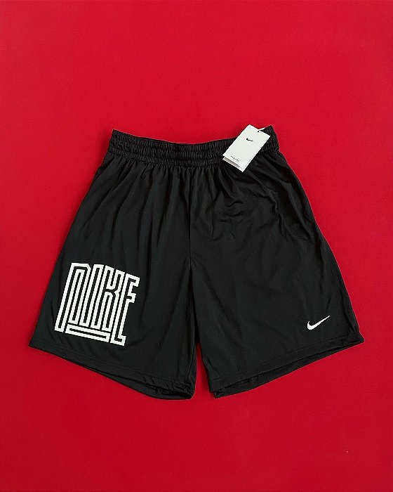 Shorts Nike Dri Fit Basketball Preto Masculino