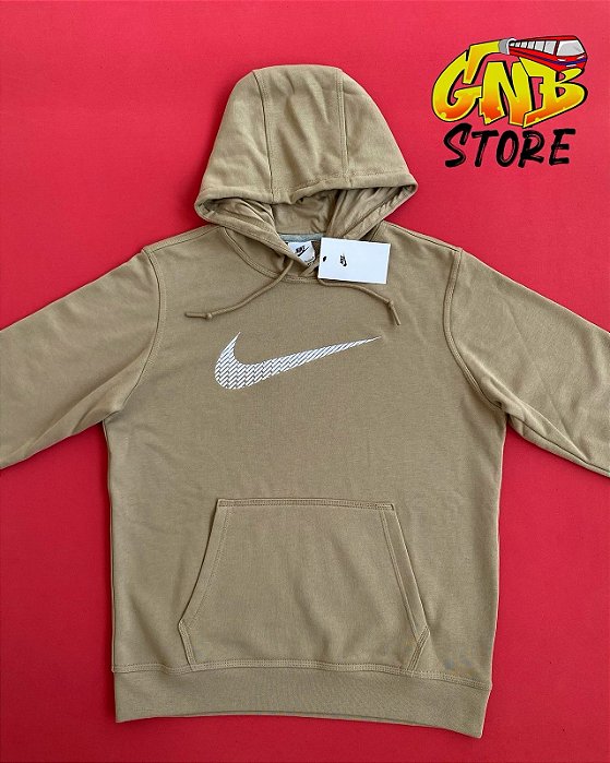 Blusa Nike Swoosh Bege Masculina
