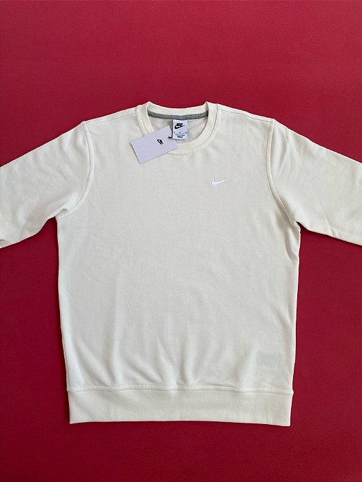 Blusa Nike Swoosh Gola Careca Off White