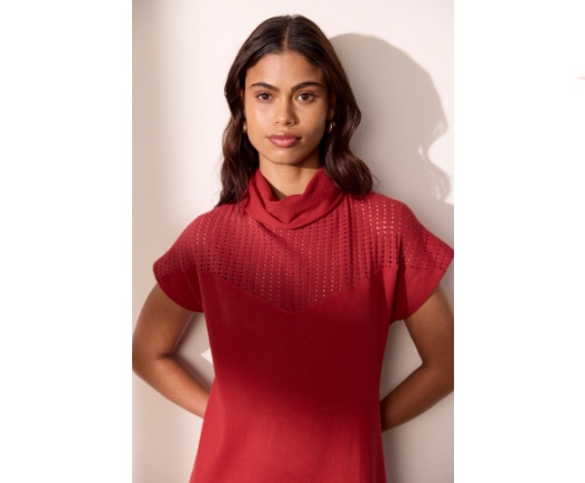 Vestido Ribana Det. Tela
