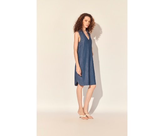 Vestido Jeans Dobradura