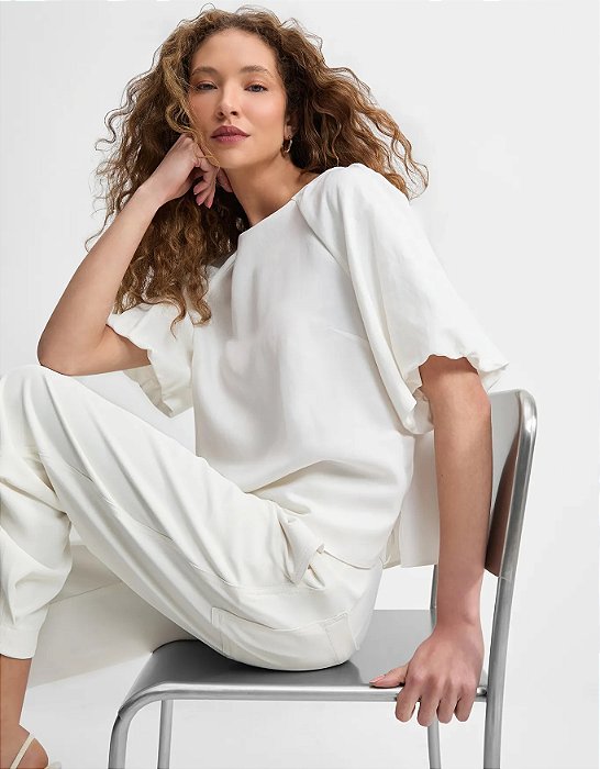 Blusa Manga  Balonê