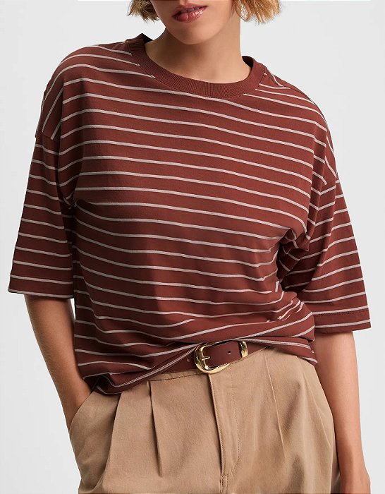 T-shirt Boxy Listas