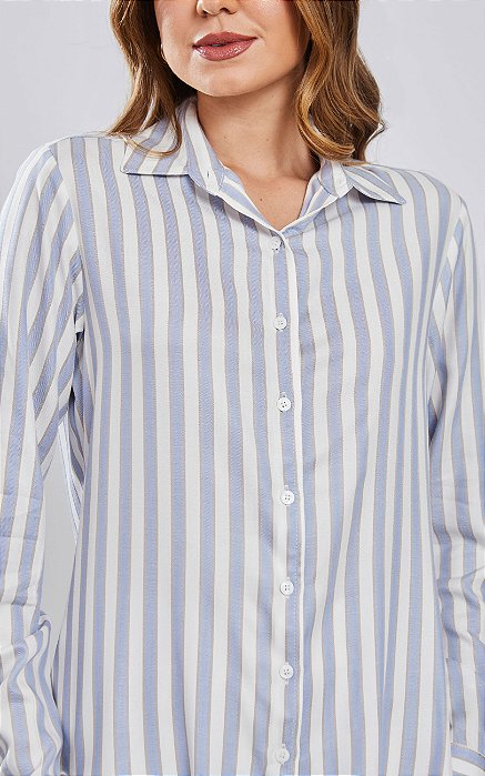 Camisa Viscose Listrada