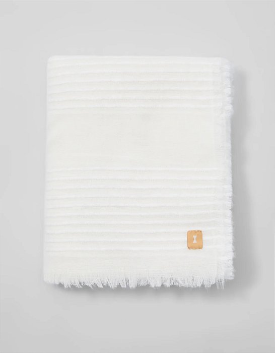 Lenço Leve Tramado Off White