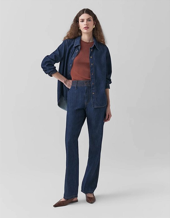 Calça Jeans Reta Slim