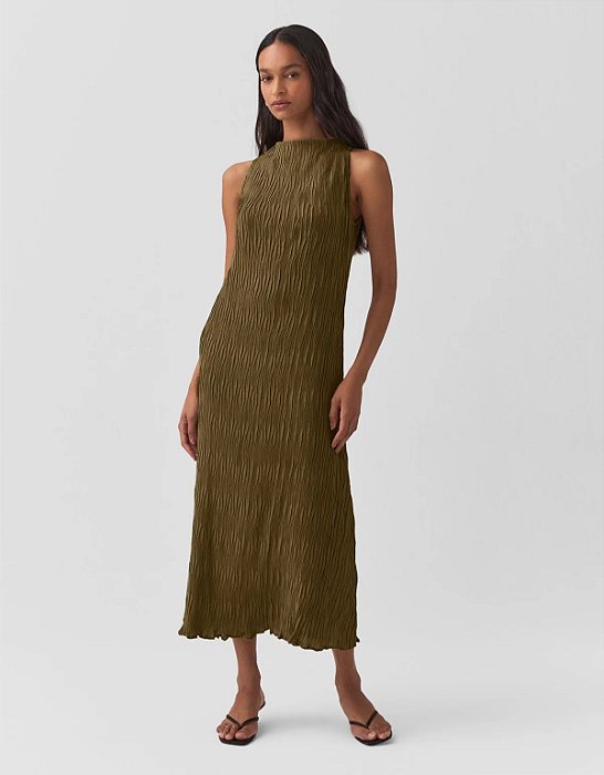 Vestido Texturizado Reto