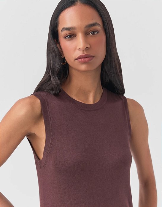 Regata Tricot Básica Reta