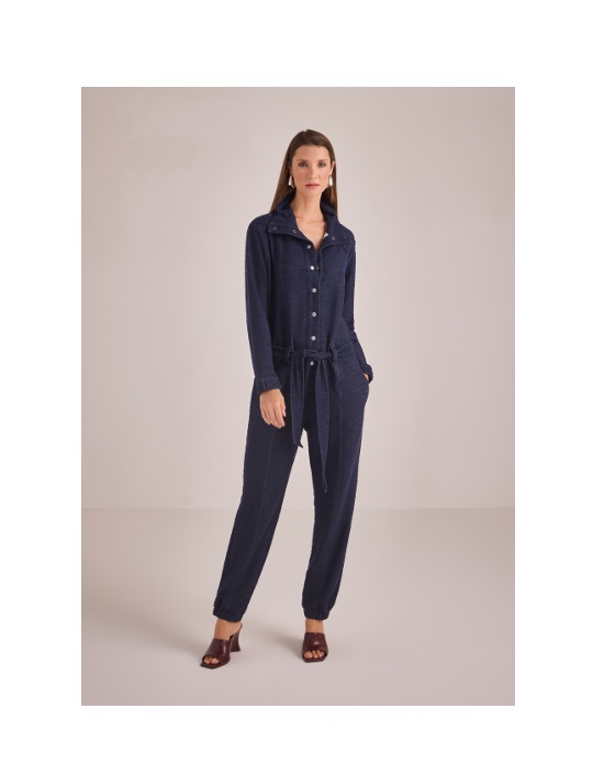 Macacão Malha Jeans