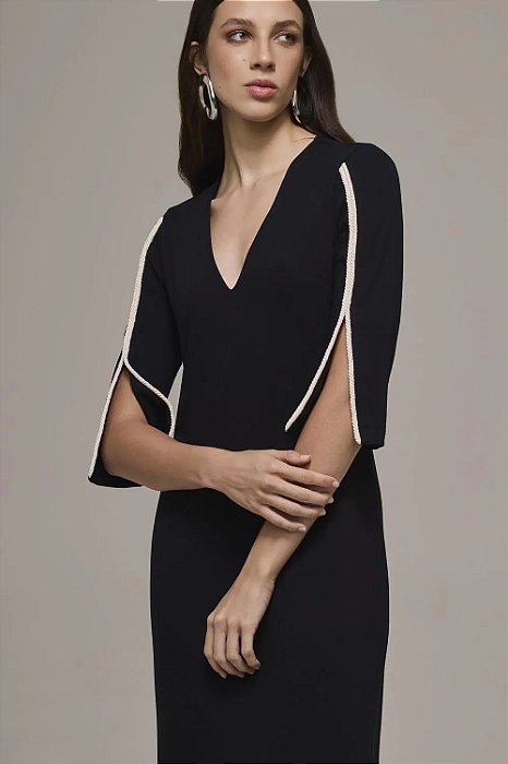 Vestido Moletinho Vivo Trançado