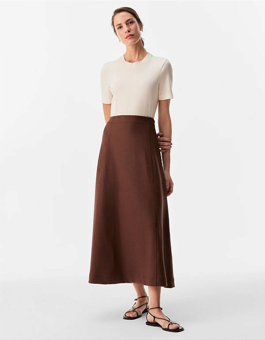 Saia Midi Suede