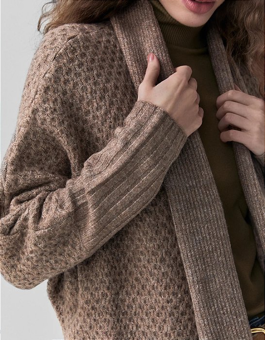Cardigan Tricot Textura