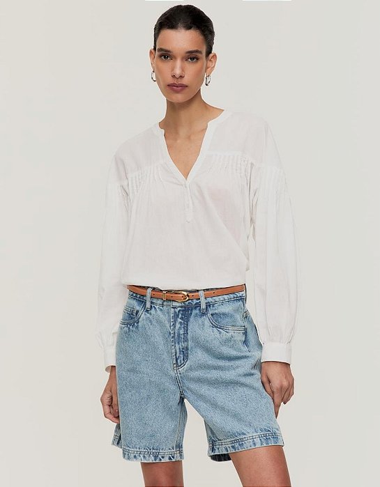 Blusa Detalhes Pregas