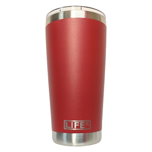 Copo Térmico Life Vermelho Com Tampa | 591ML