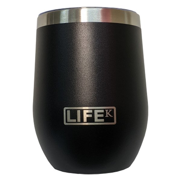 Copo Térmico Life Preto Com Tampa | 354ML
