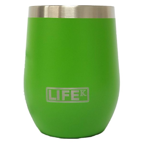 Copo Térmico Life Verde Limão Com Tampa | 354ML