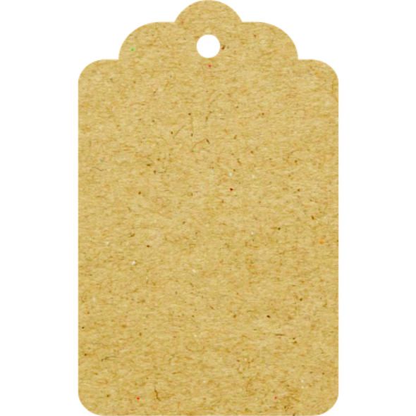 Tags Kraft 240g - topo de onda - sem Impressão