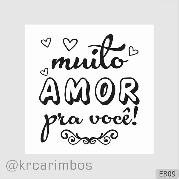 Carimbo Muito amor pra você