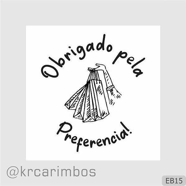 Carimbo Obrigado pela preferência