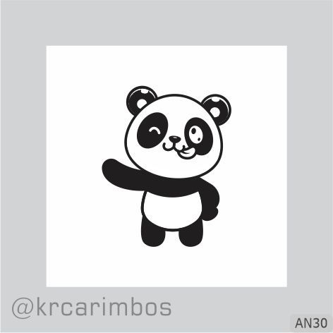 Carimbo Ursinho Panda