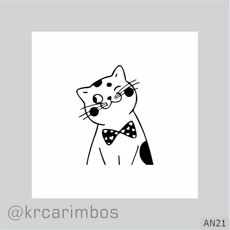 Carimbo Gatinho charmoso