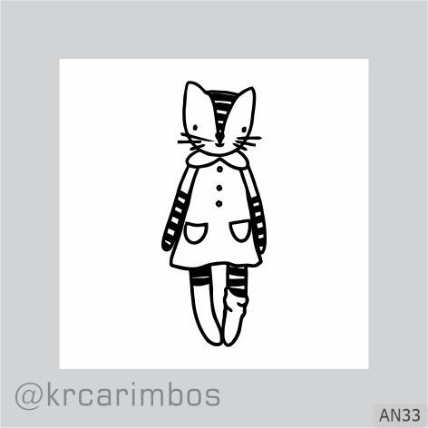 Carimbo Raposinha Tímida