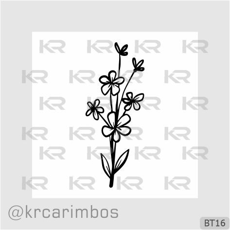 Carimbo Galhinho de Flores