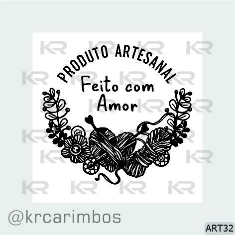 Carimbo Produto Artesanal feito com Amor
