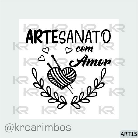 Carimbo Artesanato com Amor