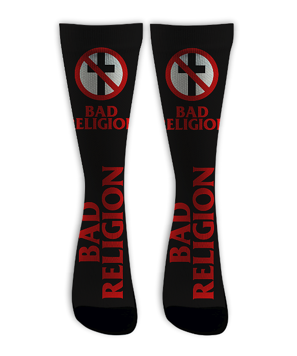 Meia Cano Alto - Bad Religion - Tradicional Black
