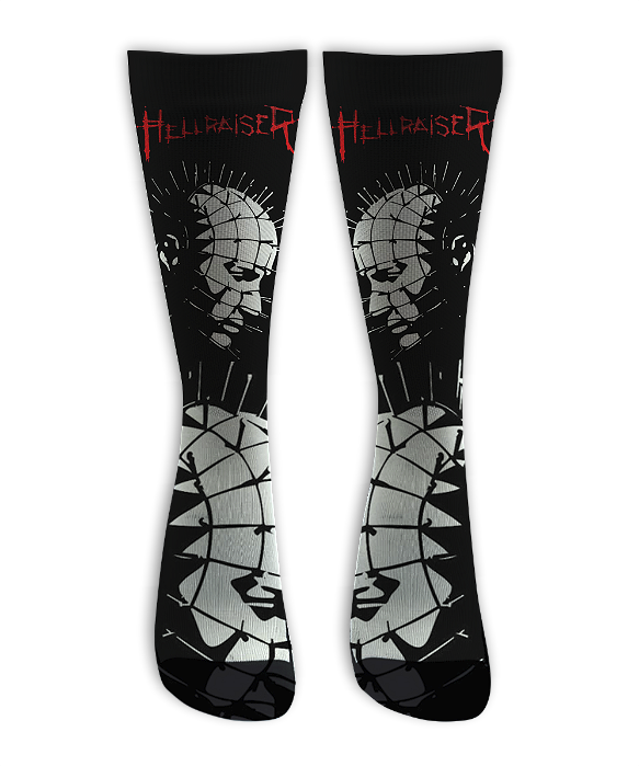 Meia Cano Alto - HellRaiser Black Head