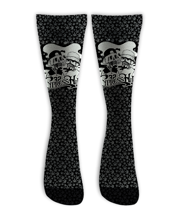 Meia Cano Alto - Cypres Hill Two Hemp - Black