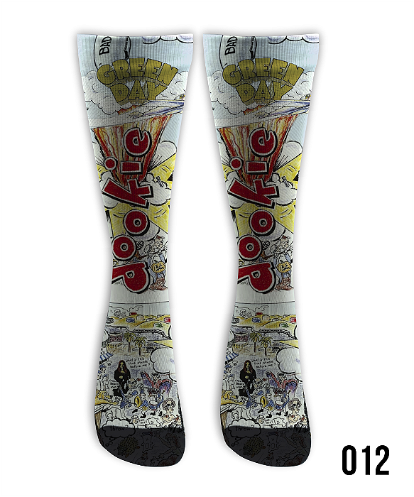 Meia Cano Alto - Green Day - Dockie