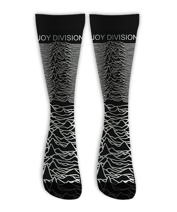 Meia Cano Alto - Joy Division - Black