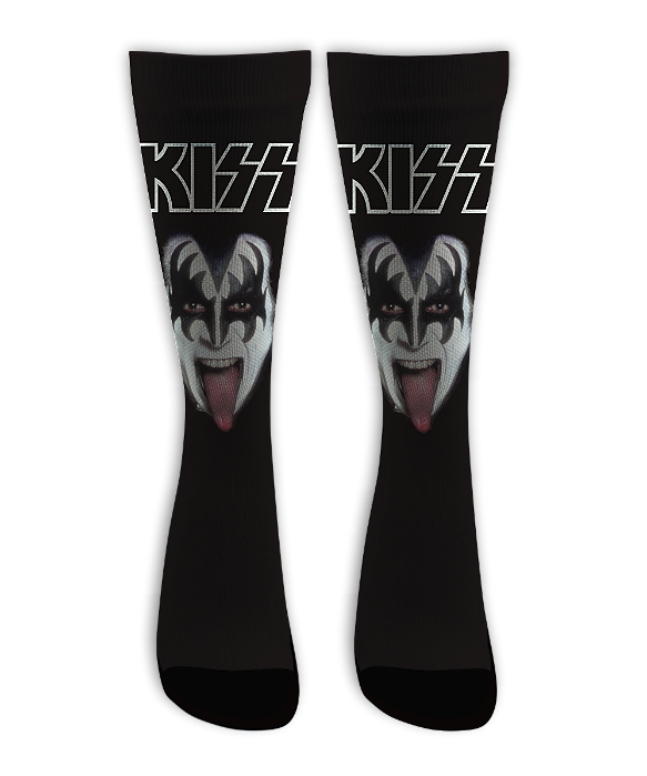 Meia Cano Alto - Kiss - Face PB