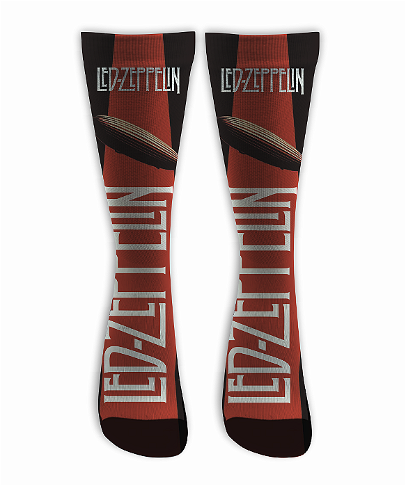 Meia Cano Alto - Led Zeppelin - Red