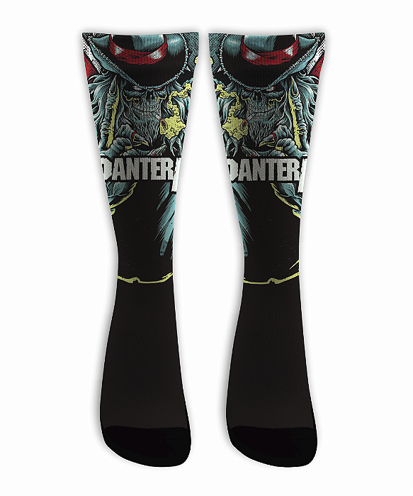 Meia Cano Alto - Pantera - Cowboys From Hells Color