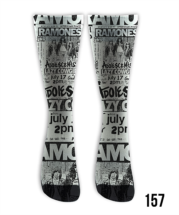 Meia Cano Alto - Ramones PB