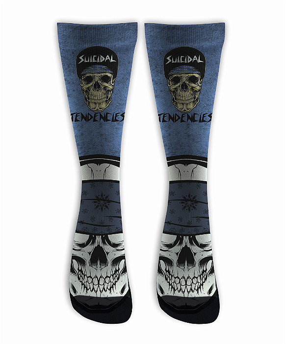 Meia Cano Alto - Suicidal Tendencies - Blue