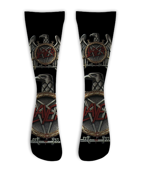 Meia  Cano Alto -Slayer - Shield