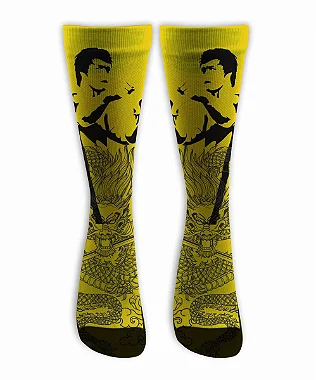 Meia  Cano Alto - Bruce Lee